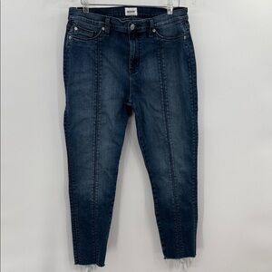 Hudson Jeans Dark Blue Ankle Cropped Denim
